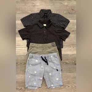Two Sets of Nice Tops and Nice Shorts. 
Boys 4/4T